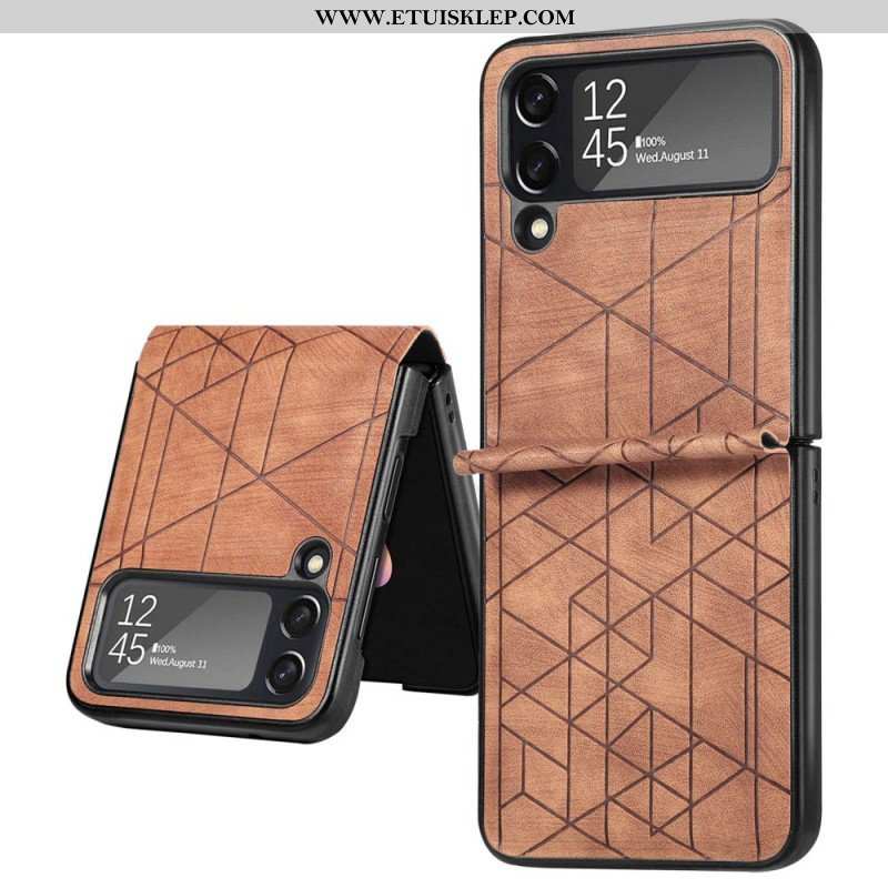 Etui do Samsung Galaxy Z Flip 4 Etui Folio Linie Geometryczne